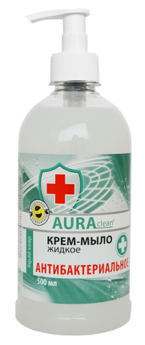 купить Крем-мыло "Аура"  Антибактериальное (с дозатором) 500 мл в Ташкенте