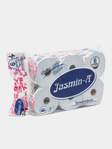 купить Туалетная бумага "Жасмин-А" белая 1/6 со втулкой двухслойная в Ташкенте