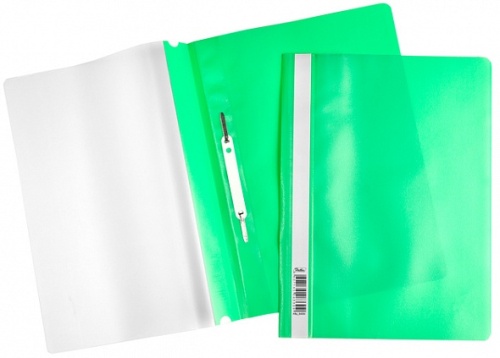 купить Папка -Скоросшиватель А4ф Hatber 120/160мкм Зеленая Пластиковая прозрачный верх с един.штрих-кодом в Ташкенте