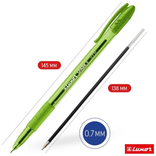 купить Ручка шариковая Spark2 Luxor зеленая в Ташкенте