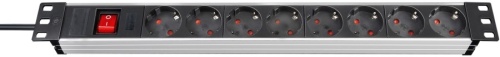купить Удлинитель Premium-Line Technic Alu 19; 8 розеток; кабель 2 метра; с выключателем в Ташкенте