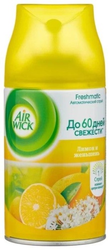 купить Airwick сменный балон к автом.освежителю воздуха "Лимон и женьшень"  250 мл в Ташкенте