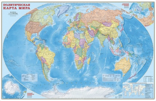 купить Политическая карта мира (узб.яз) в Ташкенте