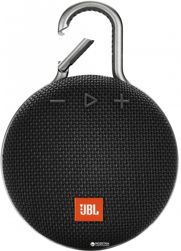 купить "JBL CLIP 3, ПОРТАТИВНЫЙ ДИНАМИК С BLUETOOTH®, ЗАЩИТОЙ ОТ ВОДЫ IPX7, 10 ЧАСОВ ВОСПРОИЗВЕДЕНИЯ, АККУМУЛЯТОРОМ ЕМКОСТЬЮ 1000 МАЧ, 3.3 Вт, ЦВЕТ ЧЕРНЫЙ в Ташкенте