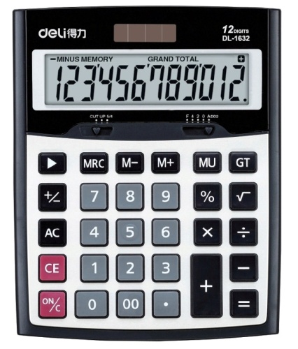 купить Калькулятор 12 разрядный 185*148, Deli E1632 в Ташкенте