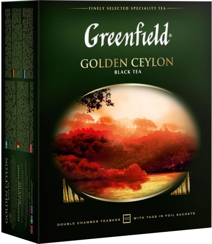 купить Чай Greenfield Golden Ceylon 100 пакетиков в Ташкенте