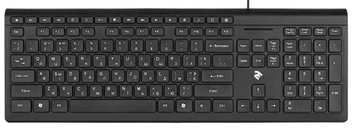 купить 2E Keyboard KM1020 Slim USB Black в Ташкенте